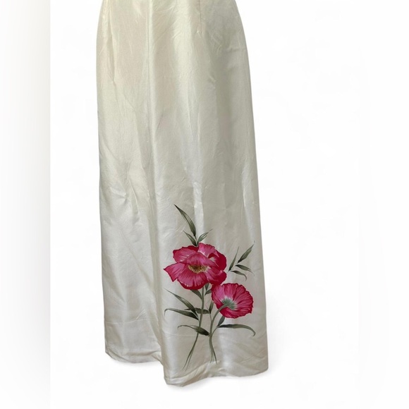 Ann Taylor 100% Silk Cottagecore Fairy Floral Maxi Skirt - Size 8 - Picture 8 of 8